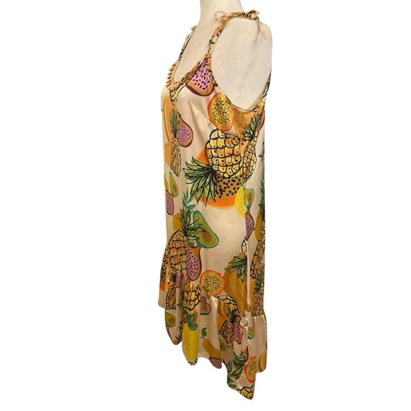 Bululu Womens Fruit Cocktail Satin Dress - Picture 2 of 7